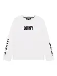 Топ с логотипом Dkny Kids, белый - фото