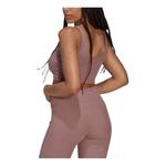 Свитер с укороченным топом в рубчик Adidas, фиолетовый - фото 3