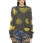 Мохеровый джемпер Acne Studios, коричневый - фото 3