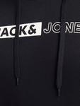 Черная толстовка с капюшоном JACK & JONES PLUS - фото 5
