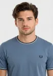 Простая футболка Fred Perry, Bleu - фото 3
