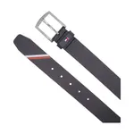 Фирменный кожаный ремень Denton Tommy Hilfiger, синий - фото 2