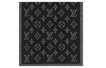 LOUIS VUITTON Вязаный шарф мужской черный, Black - фото 3