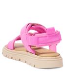 Сандалии с логотипом Versace Kids, Pink+ Light Sand - фото 2