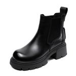 Devanro Ботинки Челси 5,5 см женские черные - фото