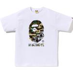 Футболка Bape 1st Camo Crazy By Bathing Ape A BATHING APE, белый - фото