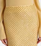 Юбка миди Allora с бисером Veronica Beard, Chamomile - фото 4