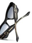 Солнцезащитные очки в оправе 'бабочка' Gucci Eyewear, черный - фото 3