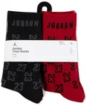 Детские носки Monogram Essential Crew, 6 пар, размер 7-11 Jordan, мультиколор - фото 4