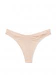 Хлопковые трусики-стринги с высоким вырезом Pink, smooth marzipan - фото 3