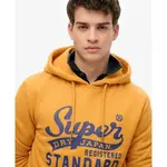 Худи Superdry Standard Script, желтый - фото 5