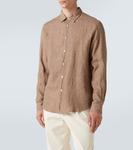 Льняная рубашка Sunspel, Dune - фото 3