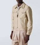 Хлопковый сатиновый блузон Tom Ford, Sand - фото 3