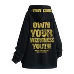 Свитшот унисекс PAUL COSTELLOE, серый (с флисовой подкладкой и утолщенный) - фото 6