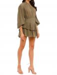 Платье мини Willow в оливковом цвете So Me - фото 3