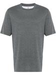 Brunello Cucinelli меланжевая футболка, серый - фото