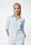 Блузка на пуговицах Koton, синий - фото