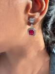 Juwelina Paris серьги-подвески Carnival Ruby, красный - фото 4
