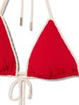 La Perla топ бикини с треугольными чашками и монограммой, красный - фото 3