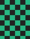 Composition Notebook: Ichimatsu Checkered Black-Green Pattern (Independently published) - фото
