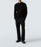 Свитер Compass из смесовой шерсти Stone Island, черный - фото 2