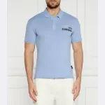 Рубашка поло стандартного кроя Napapijri, синий - фото