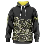 Худи Otso Emoji Neon Faces, серый - фото