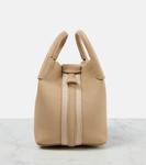 Сумка-тоут Bale Micro из микро-кожи Loro Piana, Light Mastik - фото 6