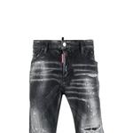 DSQUARED2 Джинсы с эффектом потертости DSQUARED 2, черный - фото 7