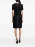BOSS платье мини Damaisa с V-образным вырезом, черный - фото 4