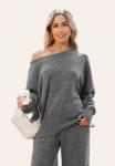 Топ Cupshe Long sleeved top, Dark Grey - фото