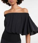 Укороченный топ из джерси Solal ERES, черный - фото 4