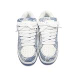 Кроссовки для скейтборда унисекс низкие бело-черные с маленьким кругом - фото 5