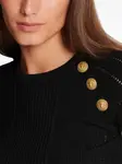 Укороченный топ 3-Button BALMAIN, черный - фото 6