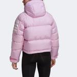 Пуховик женский розовый Adidas - фото