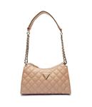 Сумка Guess Giully с реешком цепочкой, бежевый - фото