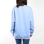 Толстовка Nike Swoosh Four hook gradual change round neck sweater light blue, синий - фото 4