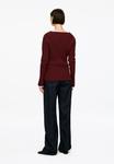 Кардиган ARKET Cardigan, Burgundy/Bordeaux - фото 3