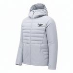 Пуховики Unisex с капюшоном, легкие Reebok, белый - фото 3
