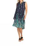 Henley Платье In Blue Floral Papillon, Blue Floral - фото