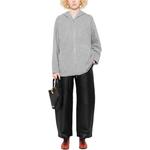 Толстовка с капюшоном Max Mara на молнии из шерстяной смеси MaxMara, серый - фото 2