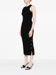 Трикотажное платье миди Moschino, черный - фото 3