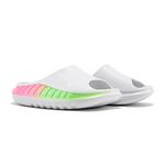 Слайдеры унисекс белый/песочный серый/черный BIGWASP, белая цапля/неоновый зеленый/неоновый розовый - фото 9