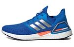 Кроссовки Adidas Ultraboost 20, синий/серебристый - фото
