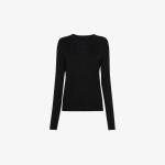 Тканый топ Annie с эффектом металлик Whistles, черный - фото