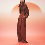 Пальто укороченное женское Hermes Brentel Color, бордовый - фото 3