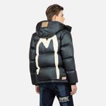 Пуховик мужской черный Evisu, черный - фото 3