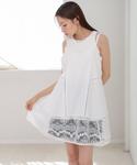 Мини-платье с кружевной отделкой Bab, цвет Offwhite - фото 7
