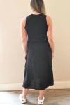 Черное платье миди Misty INIZIO - фото 2