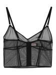Сетчатый бюстгальтер Haze со вставками Murmur, черный - фото